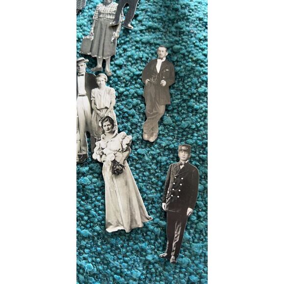 Tim Holtz - Advantus Idea-Ology Paper Dolls Die-Cuts 133/Pkg-Mini Art Craft, Bl - Picture 5 of 5